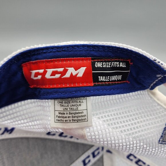 CCM Offseason Trucker Hat Snapback Unisex Mesh Blue Red Vintage Adjustable - Picture 8 of 9